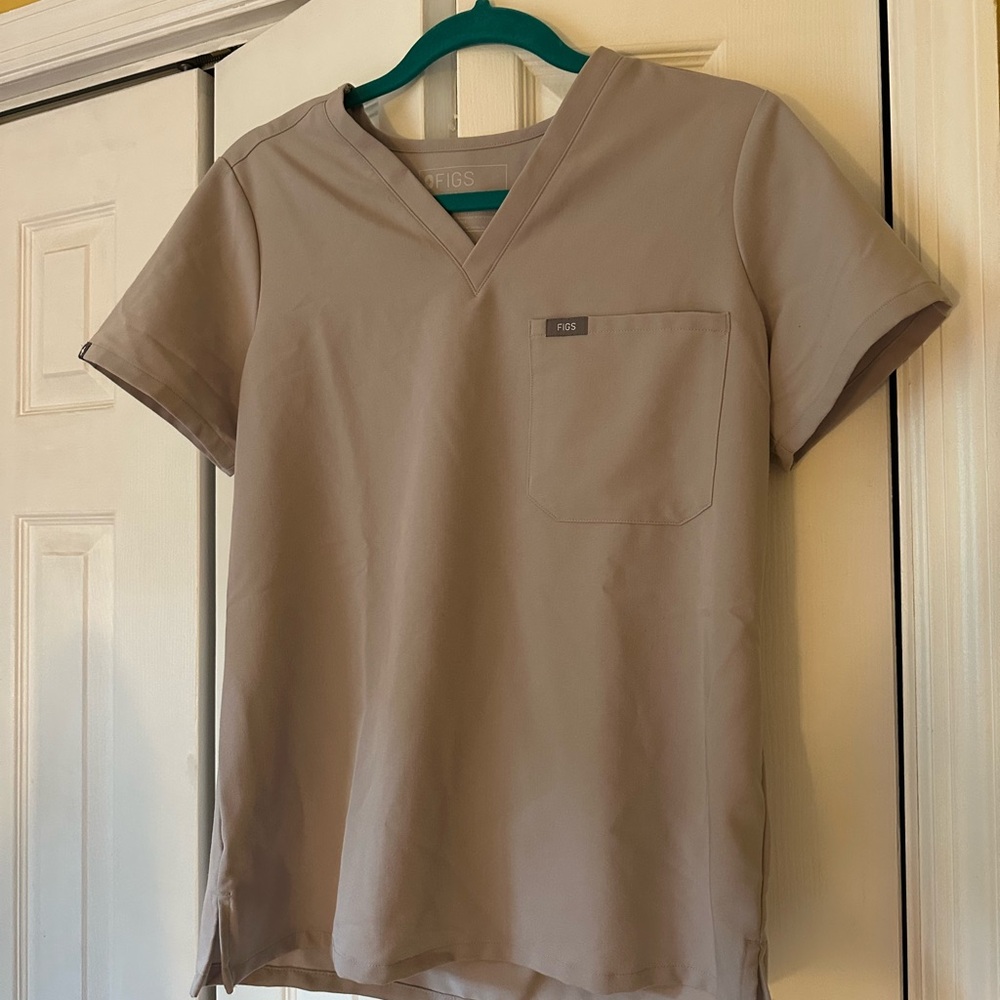 Figs Catarina one pocket scrub top, S, slate